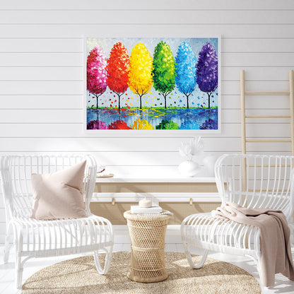 Color Tree - Full Round Drill Diamond Painting 50*40CM