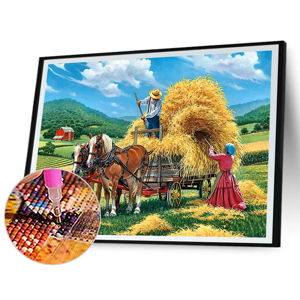 Farm Harvest - Full Round Drill Diamond Painting 50*40CM