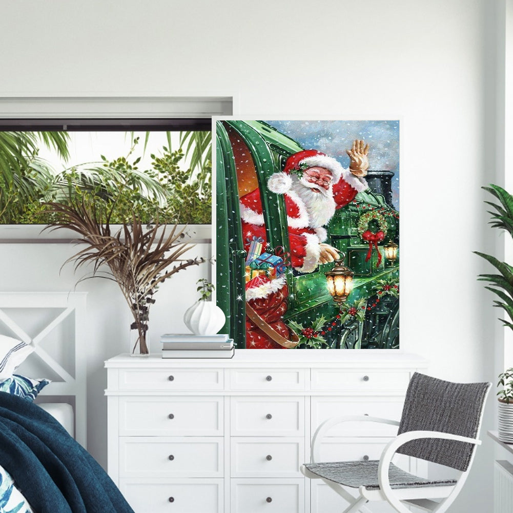 Santa Claus - Full Round Drill Diamond Painting 35*50CM