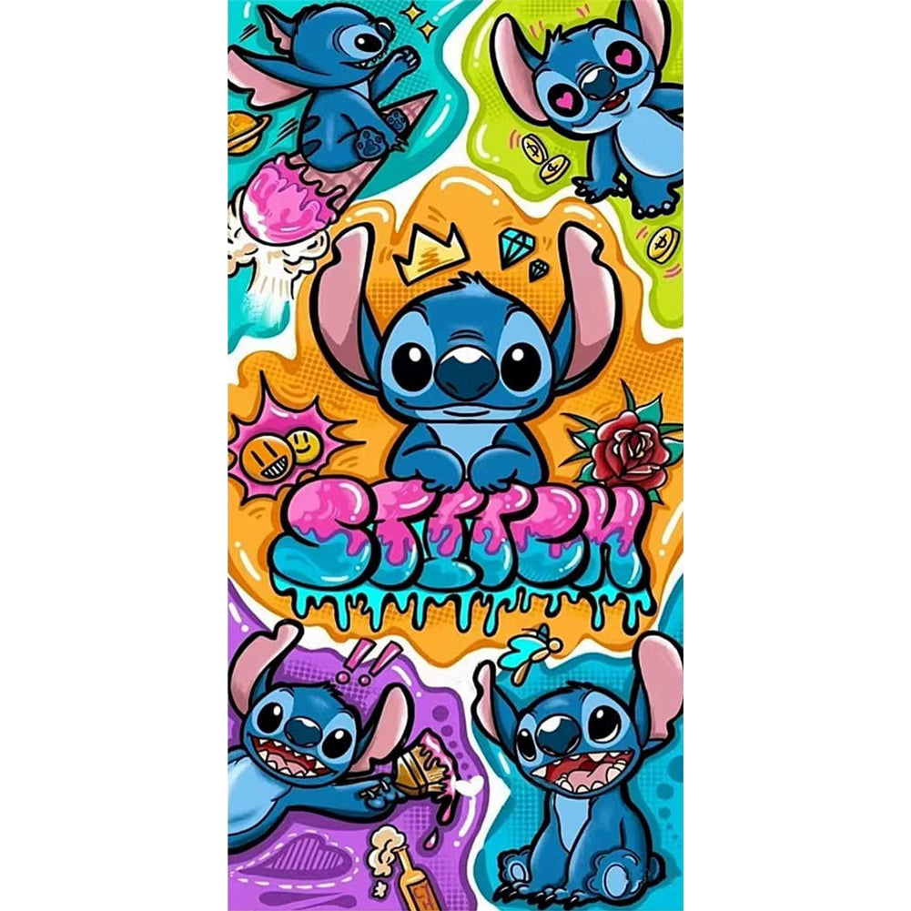 Cartoon Stitch - Full Round Drill Diamond Painting 40*80CM