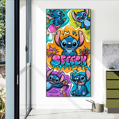 Cartoon Stitch - Full Round Drill Diamond Painting 40*80CM