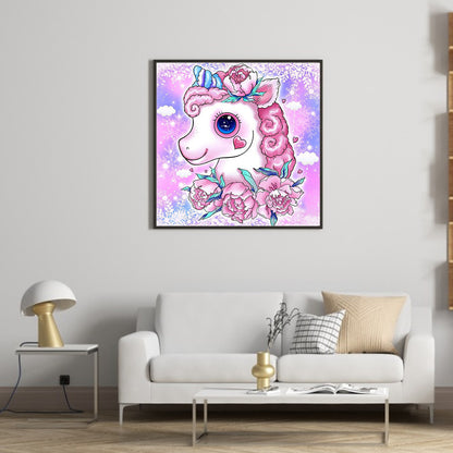 Unicorn - Full Round Drill Diamond Painting 30*30CM