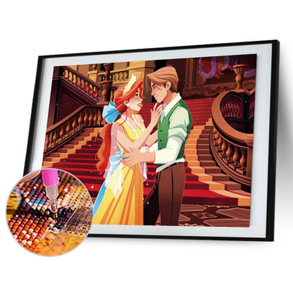 Disney Princess And Prince - Full Round Drill Diamond Painting 40*30CM