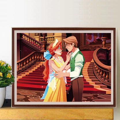 Disney Princess And Prince - Full Round Drill Diamond Painting 40*30CM