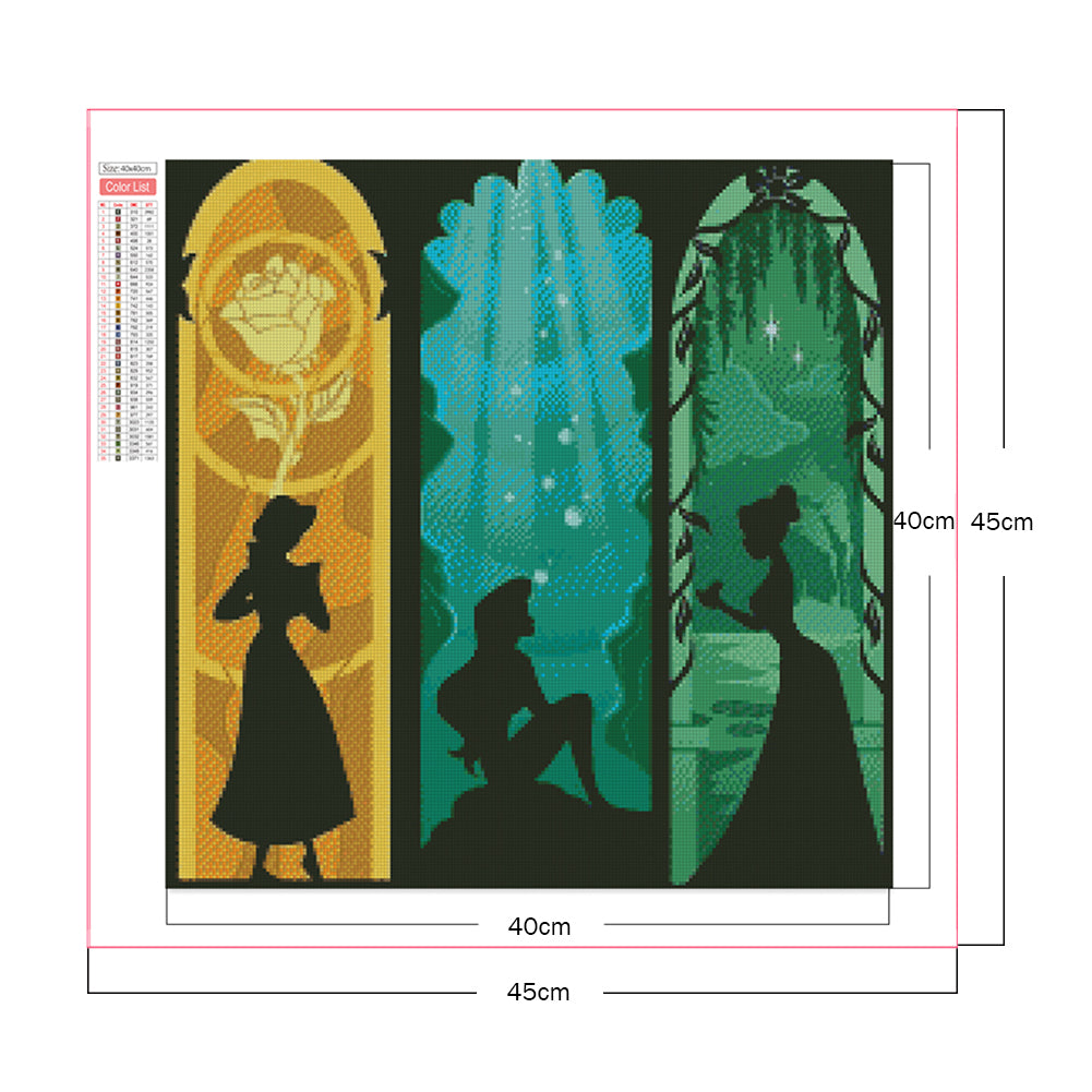 Disney Princess - Full Square Drill Diamond Painting 40*40CM