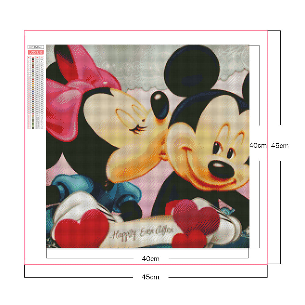 Mickey And Minnie - Full Square Drill Diamond Painting 40*40CM