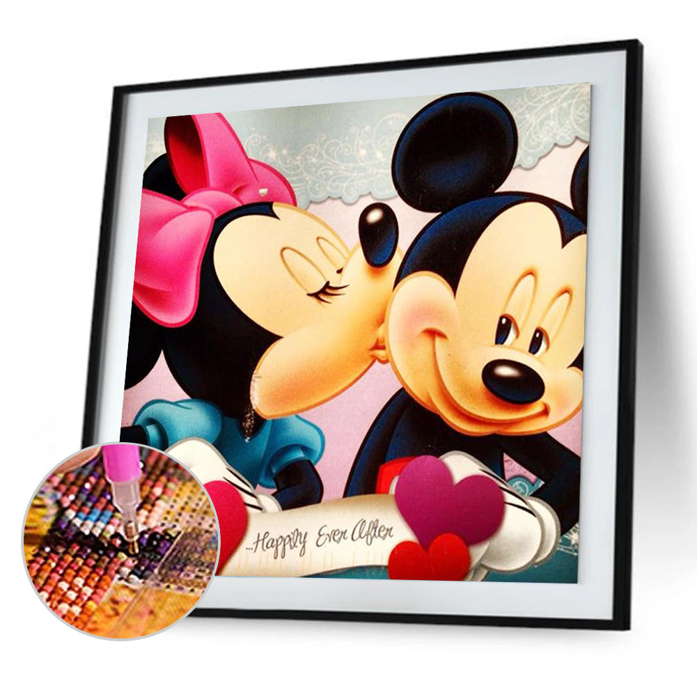 Mickey And Minnie - Full Square Drill Diamond Painting 40*40CM