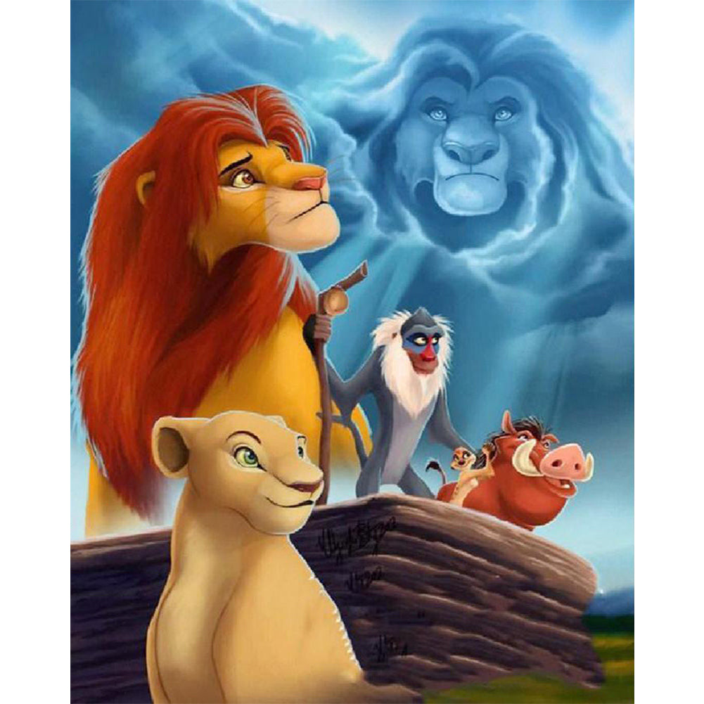 Lion King - Full Square Drill Diamond Painting 40*50CM