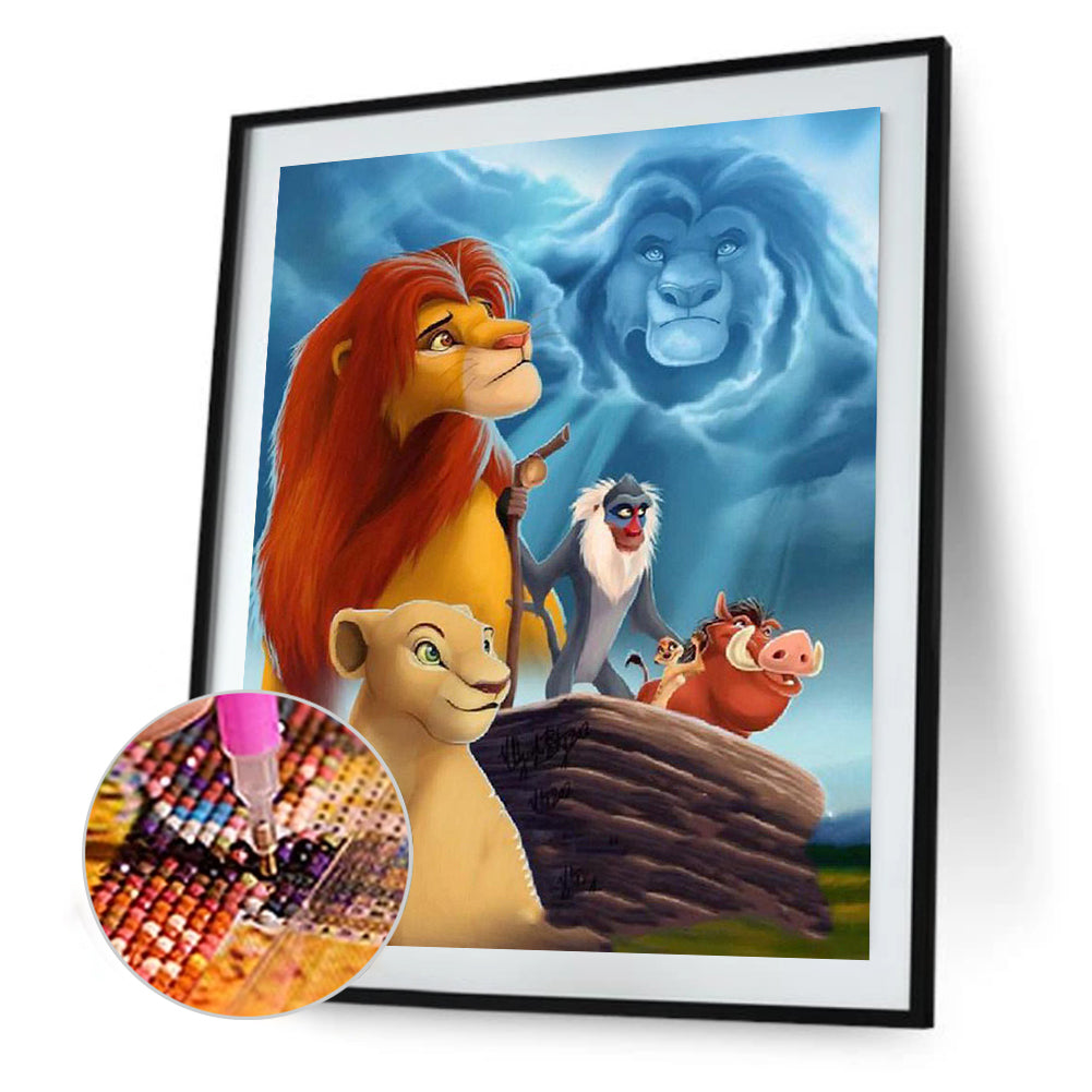 Lion King - Full Square Drill Diamond Painting 40*50CM