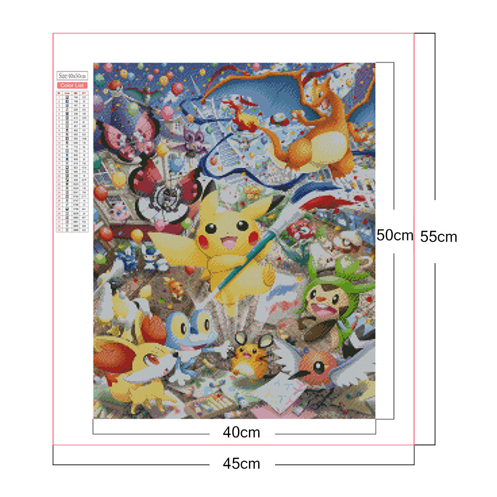 Pokemon - Full Square Drill Diamond Painting 40*50CM