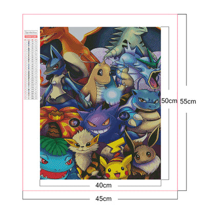 Pokemon - Full Square Drill Diamond Painting 40*50CM