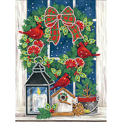 Christmas Atmosphere - Special Shaped Drill Diamond Painting 30*40cm