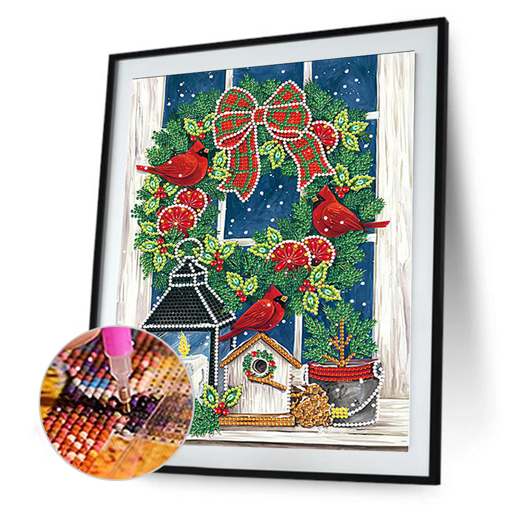 Christmas Atmosphere - Special Shaped Drill Diamond Painting 30*40cm