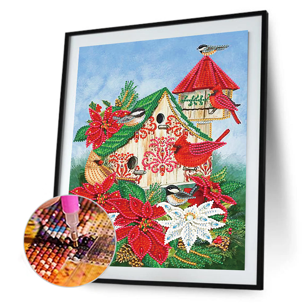 Christmas Atmosphere - Special Shaped Drill Diamond Painting 30*40cm