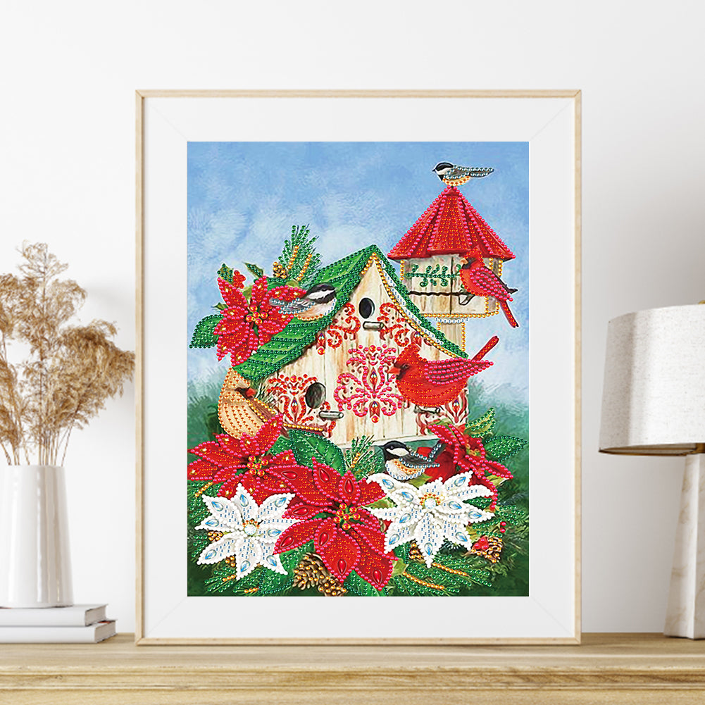 Christmas Atmosphere - Special Shaped Drill Diamond Painting 30*40cm