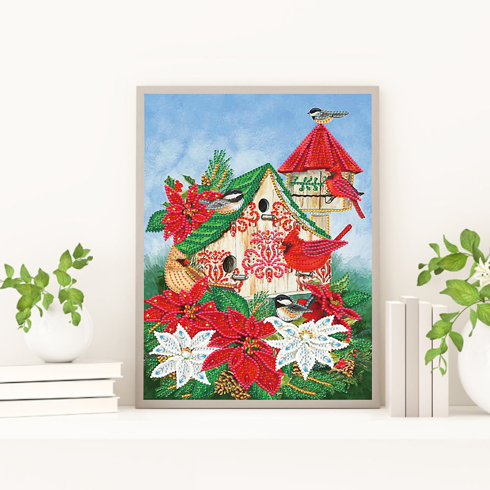 Christmas Atmosphere - Special Shaped Drill Diamond Painting 30*40cm