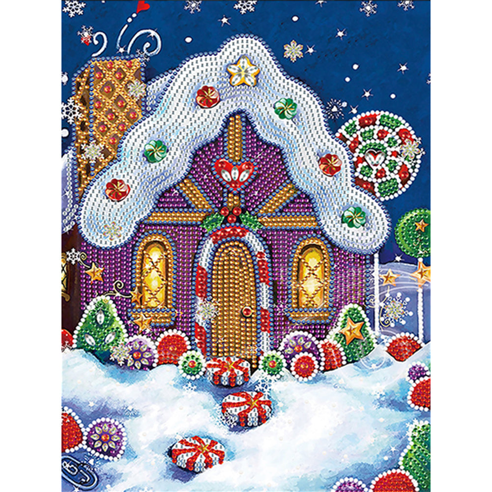 Christmas Atmosphere - Special Shaped Drill Diamond Painting 30*40cm