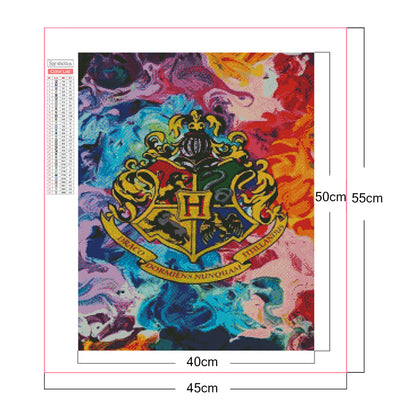 Harry Potter Academy Badge - Full Square Drill Diamond Painting 40*50CM