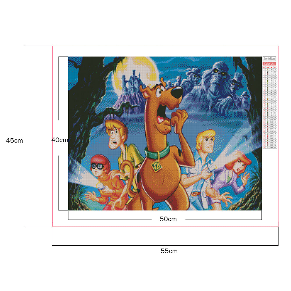 Scooby Doo - Full Square Drill Diamond Painting 50*40CM