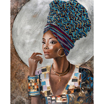 African Girl - Full Square Drill Diamond Painting 50*60CM