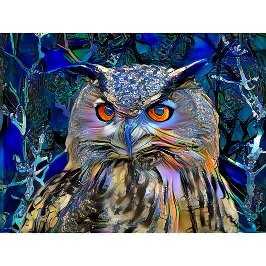 Owl - Full Square Drill Diamond Painting 60*50CM