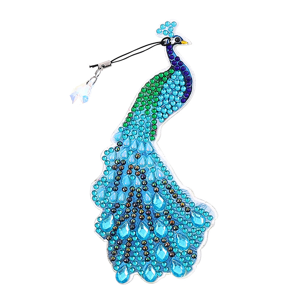 5D Diamonds Painting Bookmarks DIY Peacock Book Ornament for Adults Kids Gifts