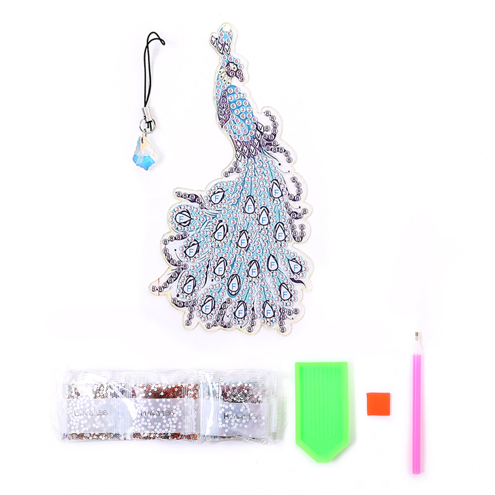 5D Diamonds Painting Bookmarks DIY Peacock Book Ornament for Adults Kids Gifts