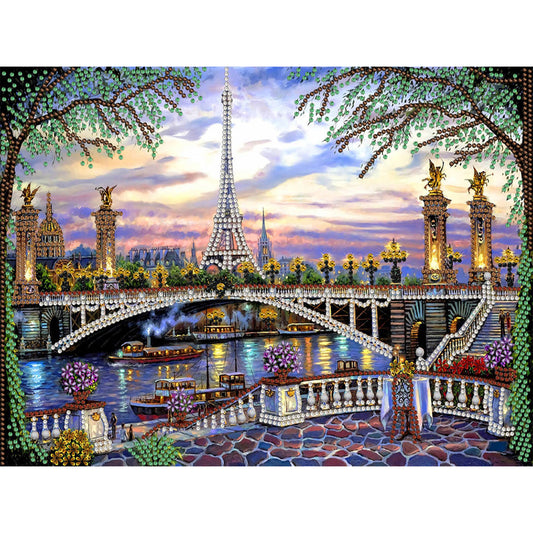 Eiffel Tower - Special Shaped Drill Diamond Painting 40*30CM