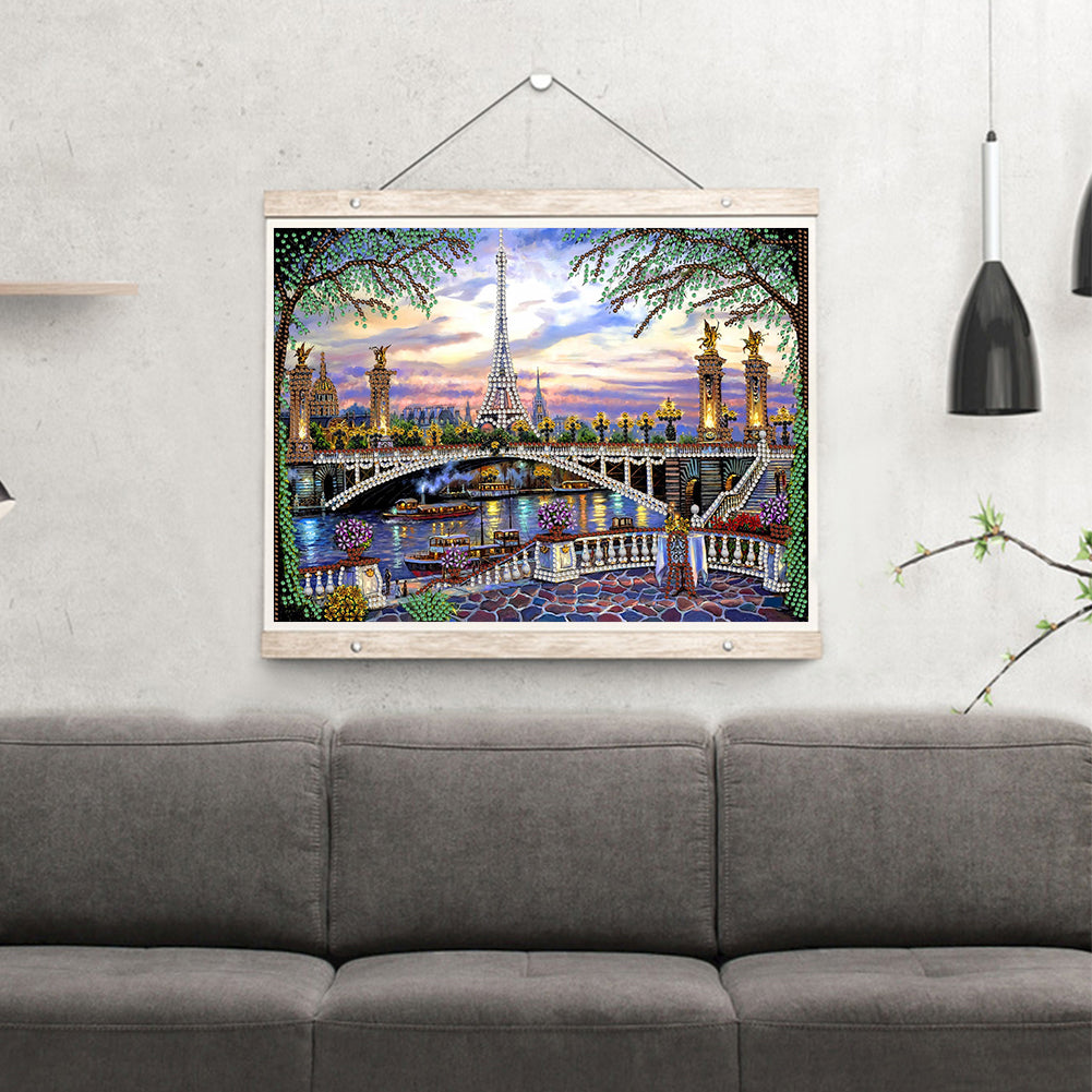 Eiffel Tower - Special Shaped Drill Diamond Painting 40*30CM