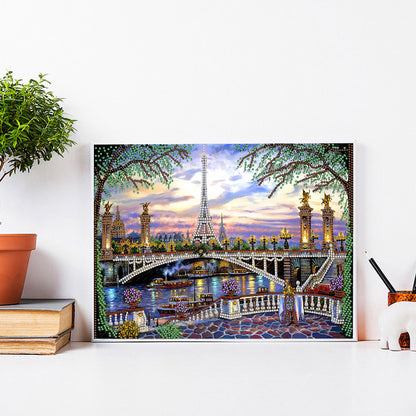 Eiffel Tower - Special Shaped Drill Diamond Painting 40*30CM