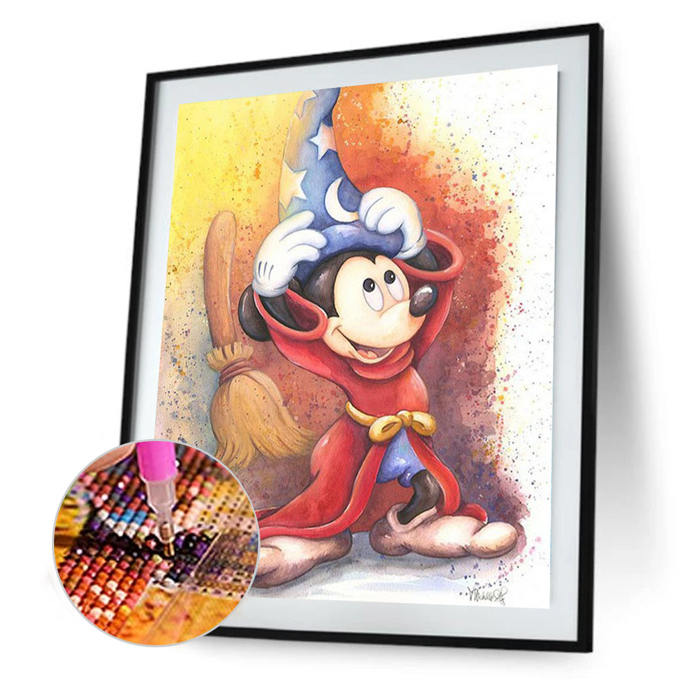 Magician Mickey - Full Square Drill Diamond Painting 40*50CM