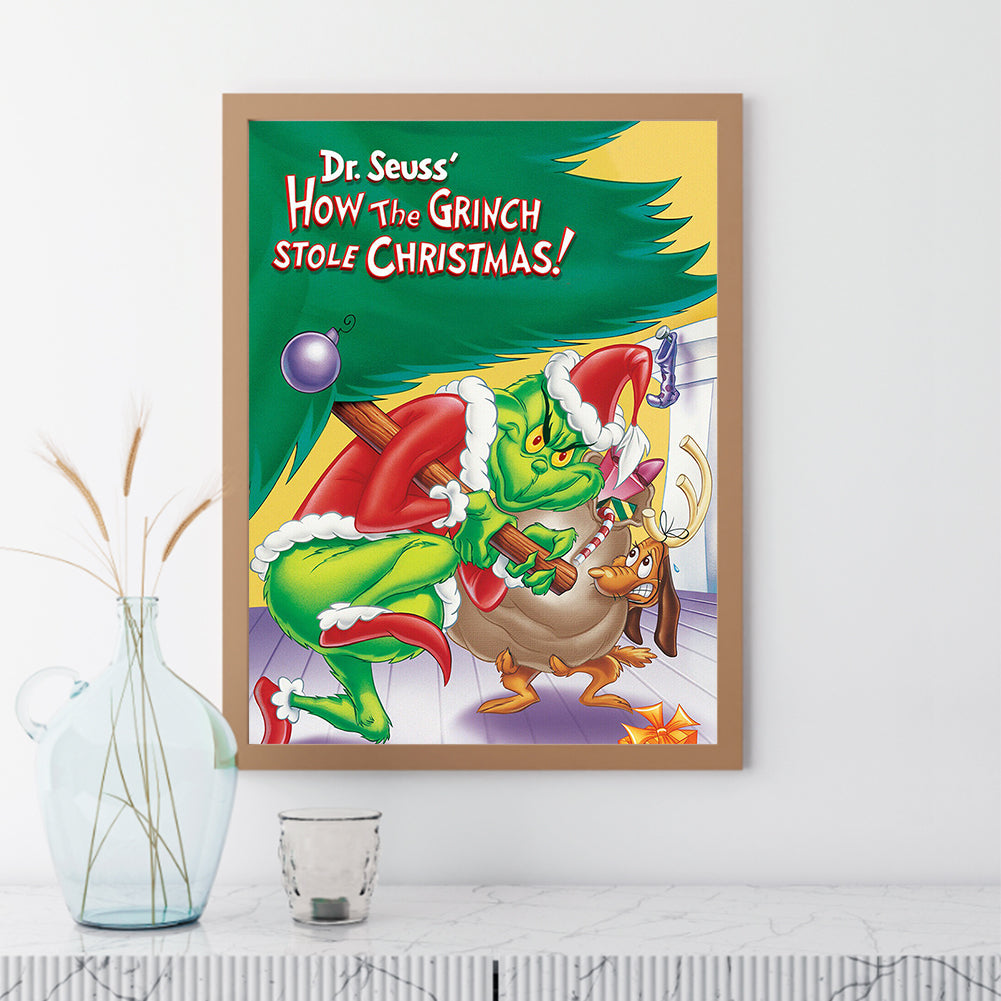 Christmas Green Monster - Full Round Drill Diamond Painting 30*40CM