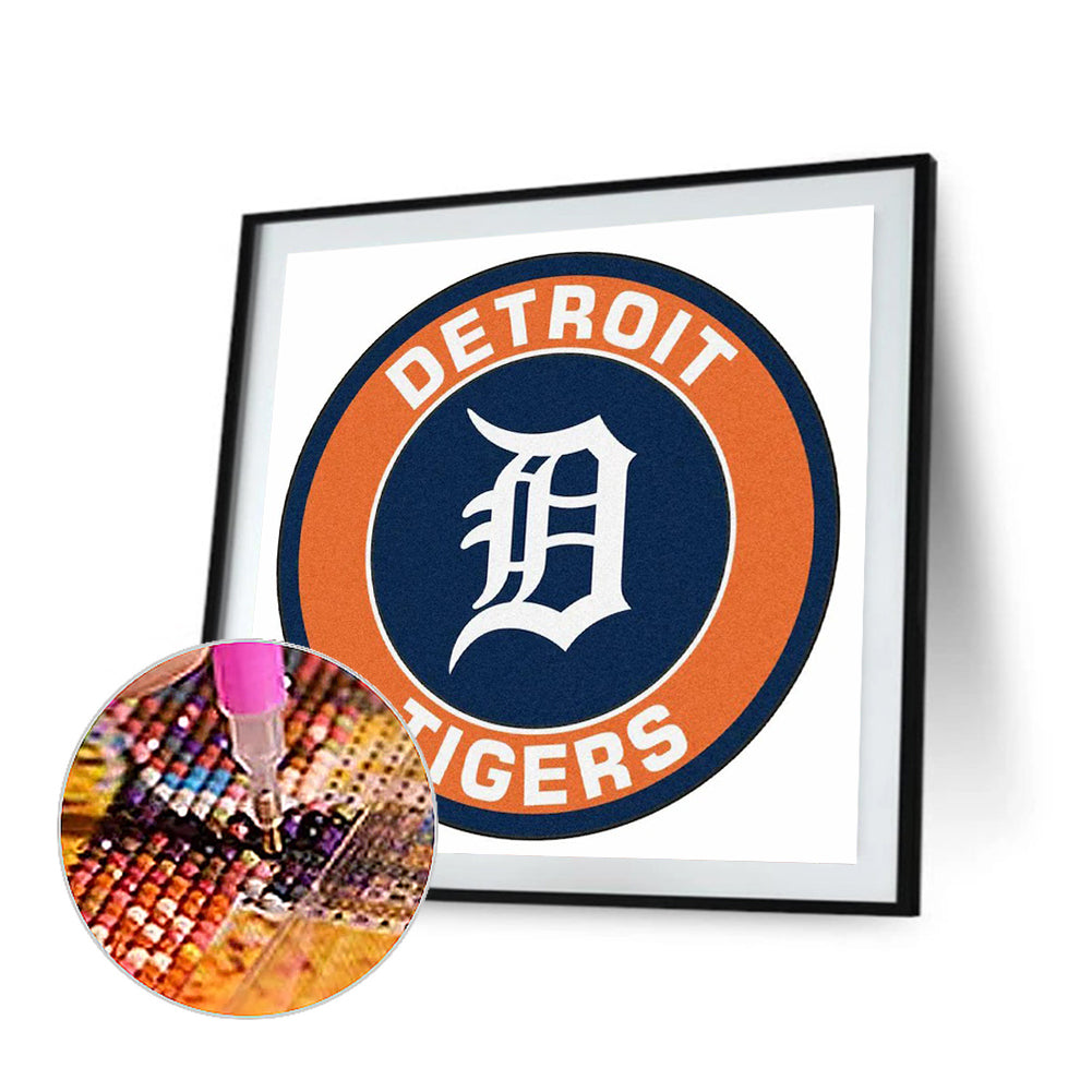 Major League Baseball Detroit Tigers - Full Round Drill Diamond Painting 30*30CM