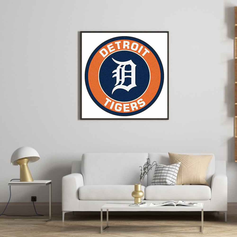 Major League Baseball Detroit Tigers - Full Round Drill Diamond Painting 30*30CM