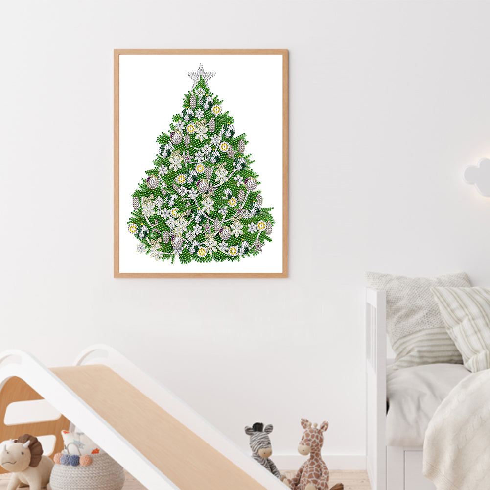 Christmas Tree - Special Shaped Drill Diamond Painting 30*40CM