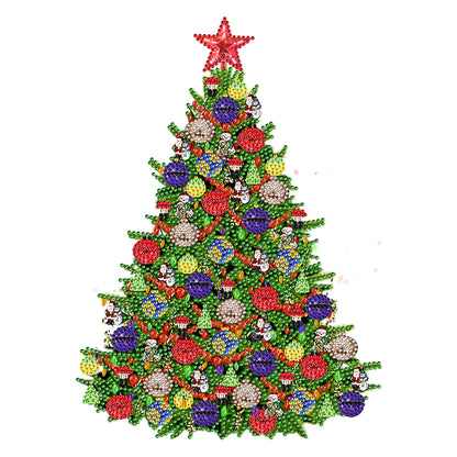 Christmas Tree - Special Shaped Drill Diamond Painting 30*40CM