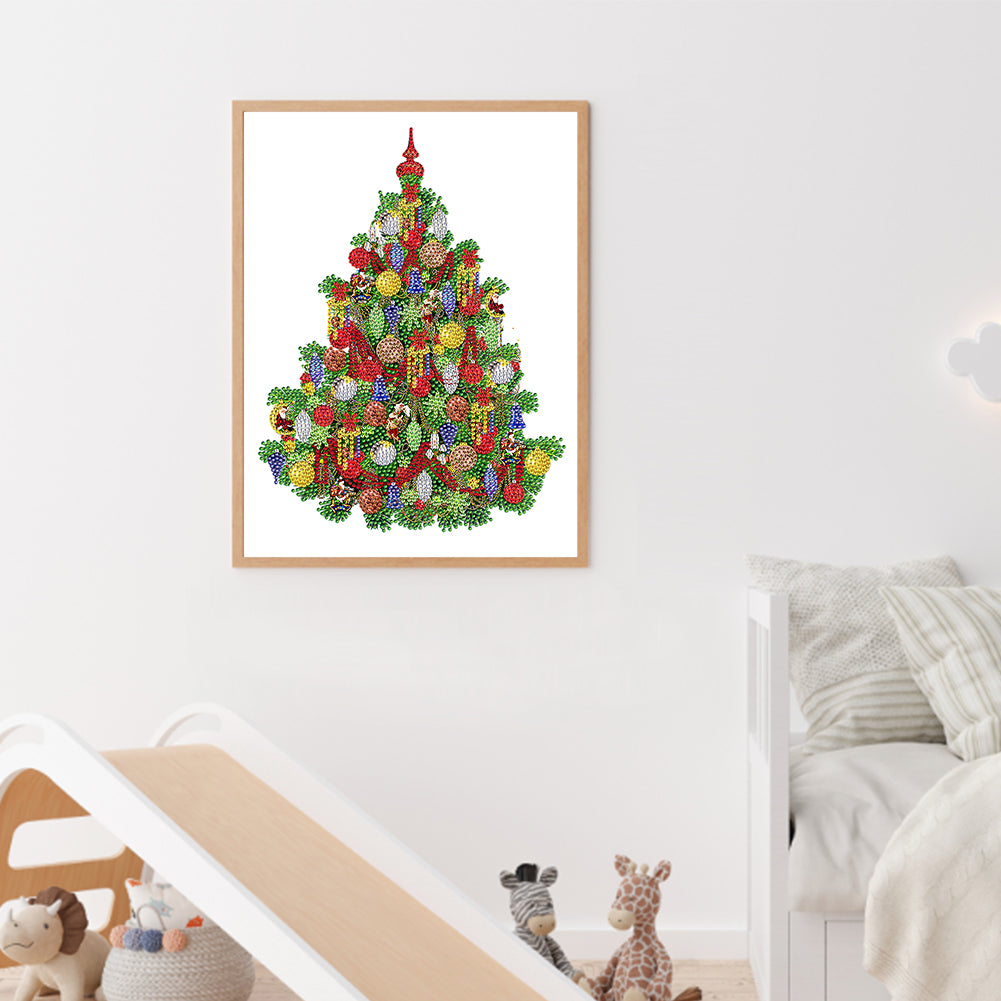 Christmas Tree - Special Shaped Drill Diamond Painting 30*40CM