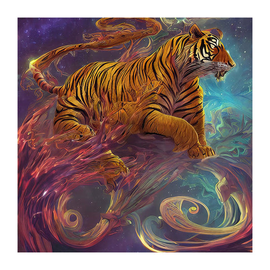 Tiger - Full Round Drill Diamond Painting 40*40CM