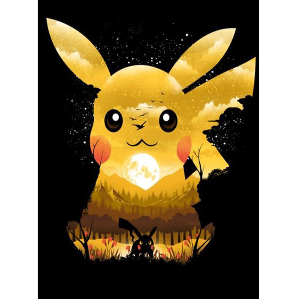 Pikachu - Full Round Drill Diamond Painting 40*50CM