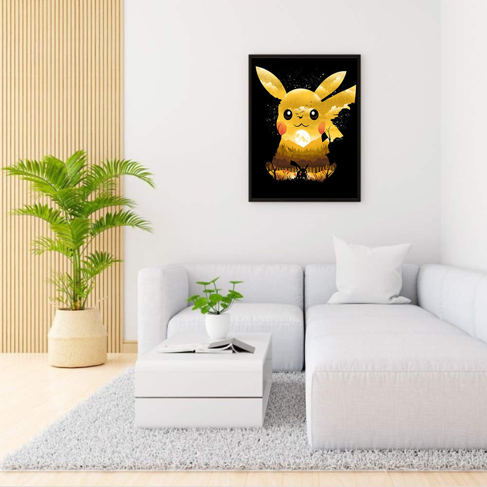 Pikachu - Full Round Drill Diamond Painting 40*50CM