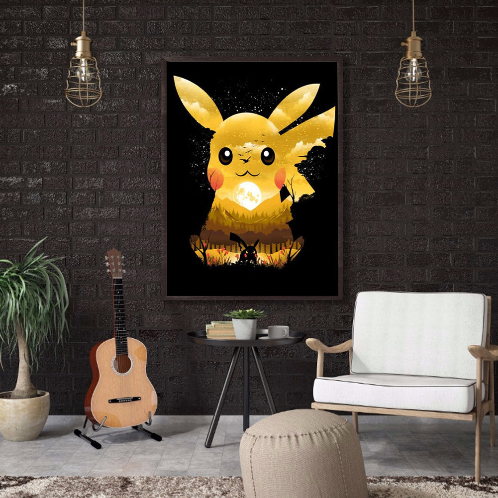 Pikachu - Full Round Drill Diamond Painting 40*50CM