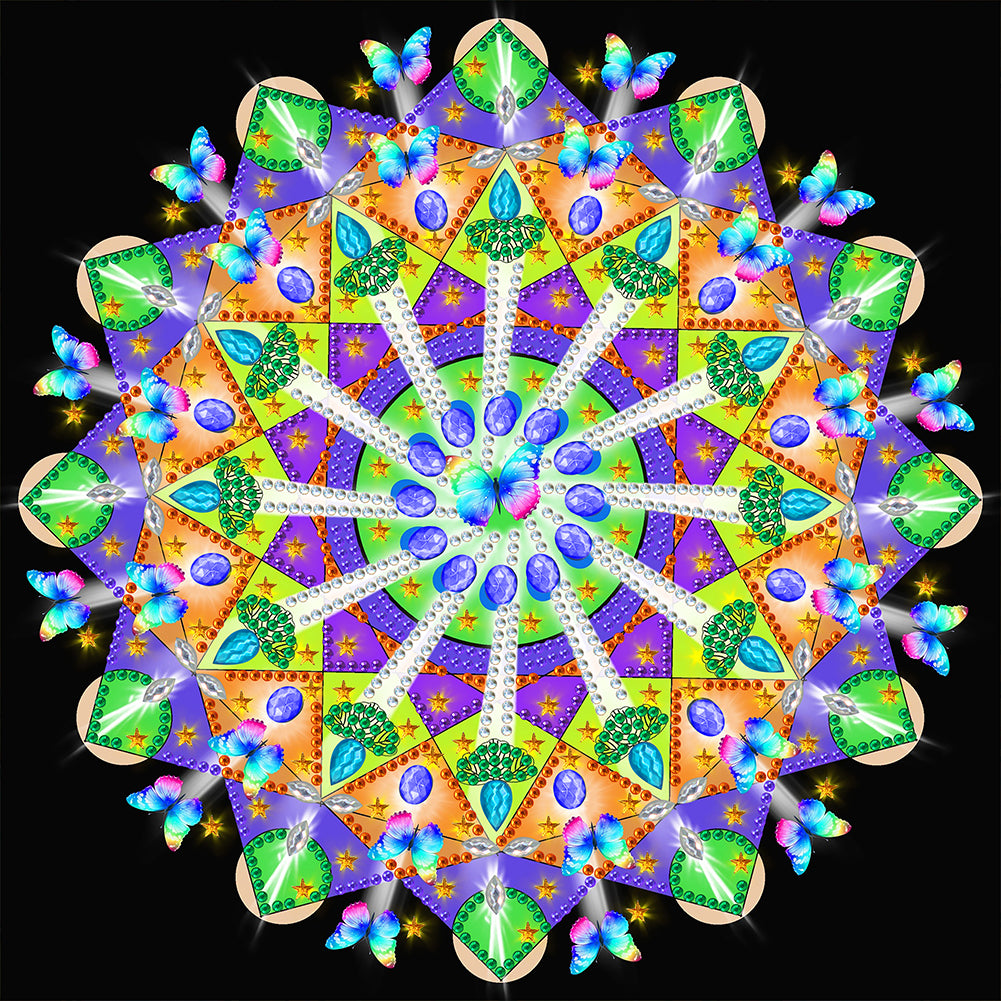 Mandala - Special Shaped Drill Diamond Painting 30*30cm