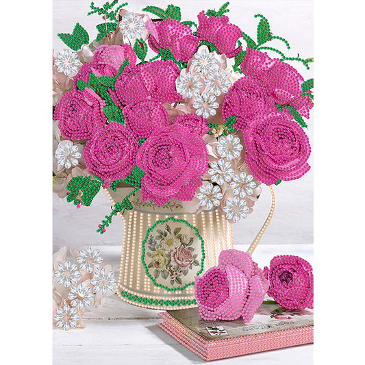 Ornament Vase - Special Shaped Drill Diamond Painting 30*40CM