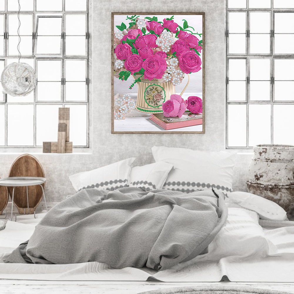 Ornament Vase - Special Shaped Drill Diamond Painting 30*40CM