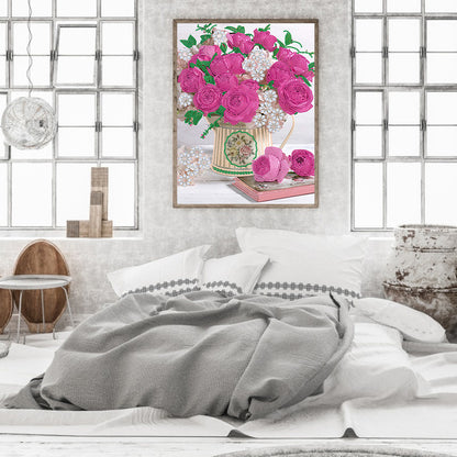 Ornament Vase - Special Shaped Drill Diamond Painting 30*40CM