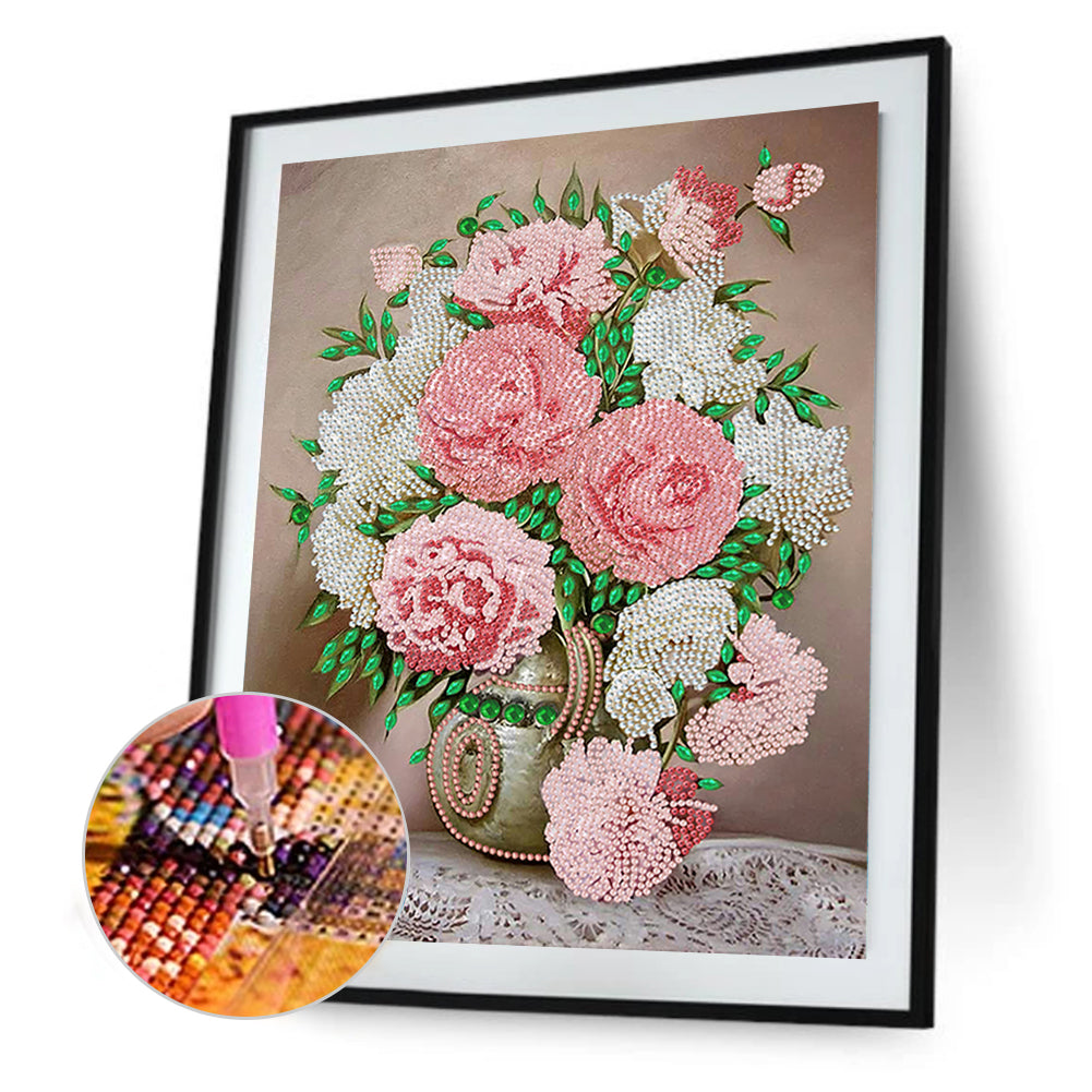 Ornament Vase - Special Shaped Drill Diamond Painting 30*40CM