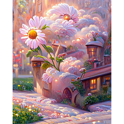 Daisy -  Full Round Drill Diamond Painting 30*40CM