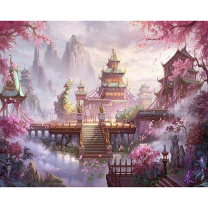 Ancient Palace - Full Round Drill Diamond Painting 50*40CM