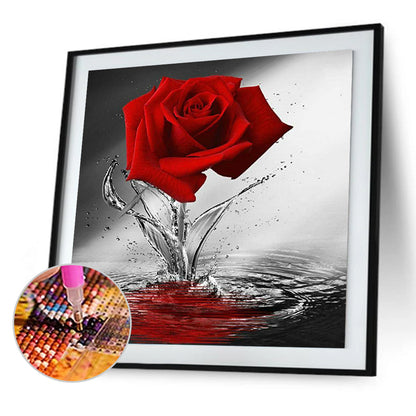 Red Rose - Full Square Drill Diamond Painting 40*40CM