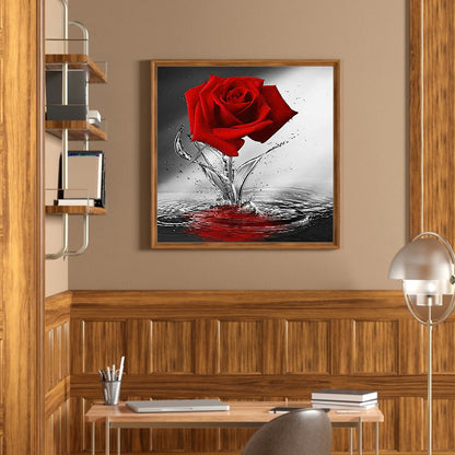 Red Rose - Full Square Drill Diamond Painting 40*40CM